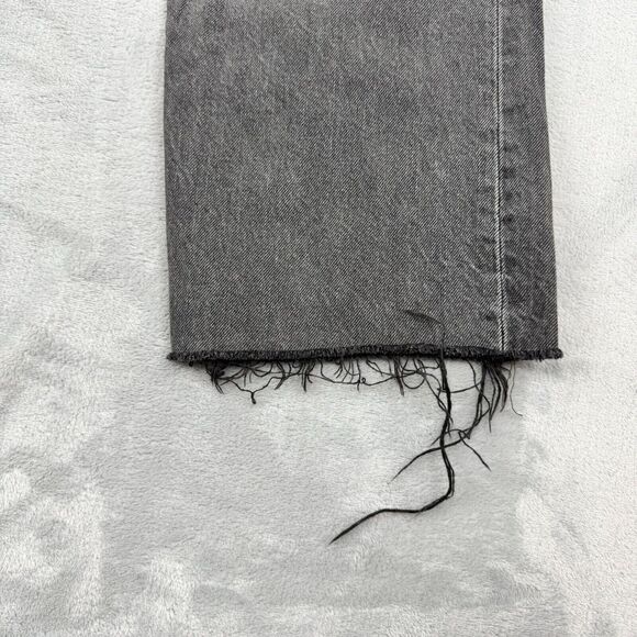 Levis 501XX Jeans Mens 32x26 Faded Black 5 Pocket Button Fly Distressed Frayed - Picture 7 of 16